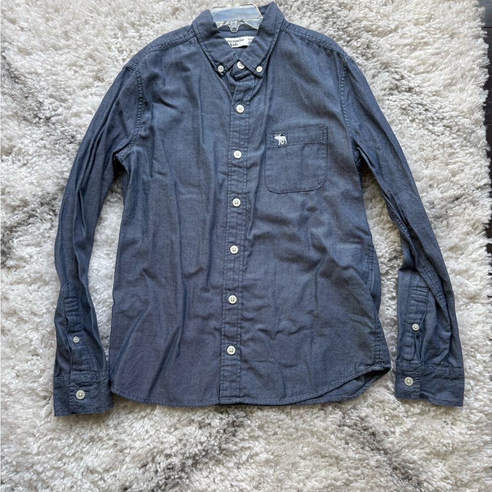 Abercrombie Kids Blue Casual Button Down Shirt